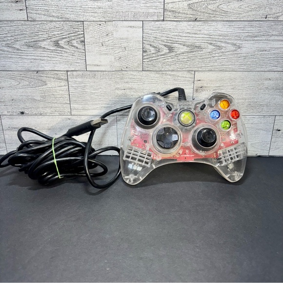 Afterglow‎ Crystal Clear See Through Microsoft Original Xbox 360 Controller - Picture 1 of 9